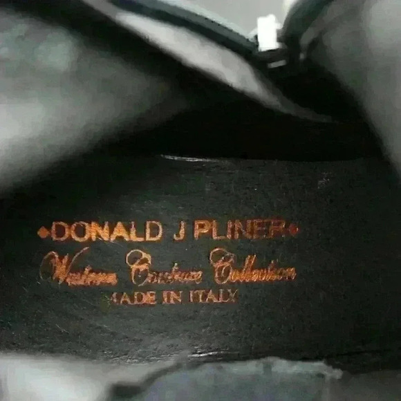 Donald Pliner Muriel Women's Brown Distressed Leather Knee High Boots Size US 10 - Picture 8 of 11